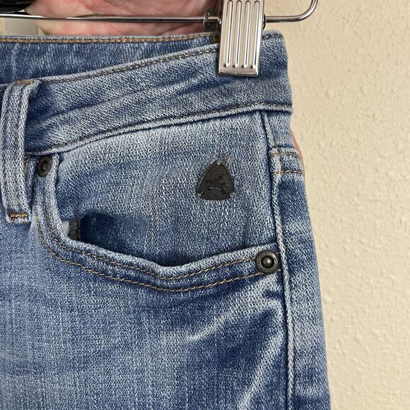 Idyllwind Old West High Rise Flare Jeans Womens Size 2 Released Hem Medium Wash - Picture 3 of 7